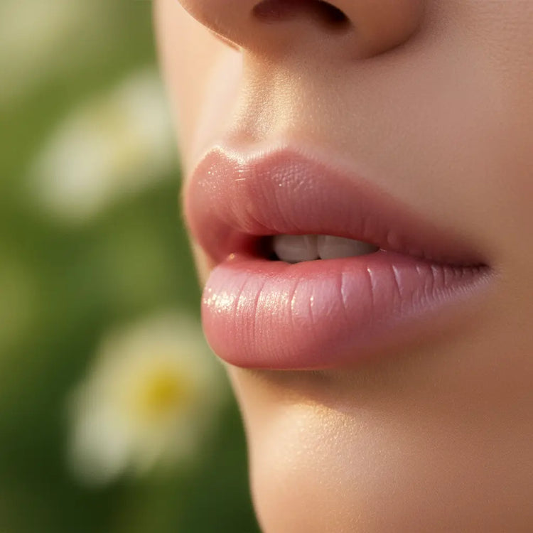 Lips Close Up on how soft lip balm from Blind Pirate Trading Co. can make your lips.