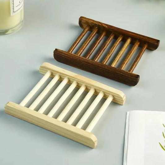 Bamboo Soap Trays from Blind Pirate Trading Co. These trays keep your soap dry between uses.