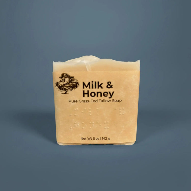 Milk and Honey | Grass Fed Tallow Soap Bar Blind Pirate Trading Co.